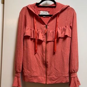 Evys Tree hoodie soft orange